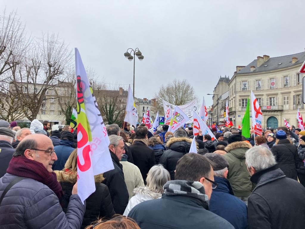 Manifestation contre la réforme des retraites à Périgueux en janvier 2023